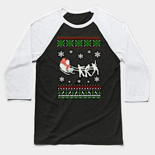 Santa Claus with zombies Baseball T-Shirt